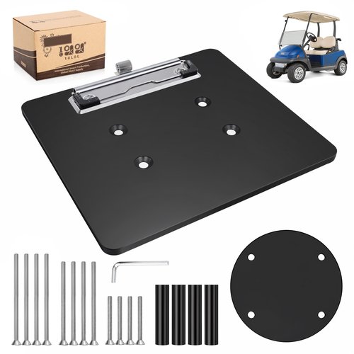 10L0L Golf Cart Scorecard Holder with Pencil Holder Universal for Yamaha EZGO Club Car with 5-6 Holes Golf Cart Steering Wheel,Easy to Install & Record