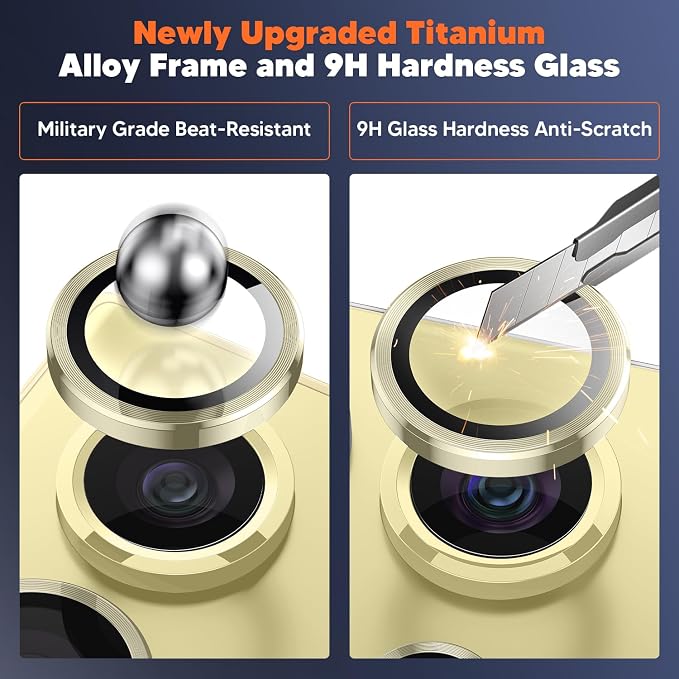 Hoerrye for Samsung Galaxy S24 Ultra Camera Lens Protector, Case-Friendly