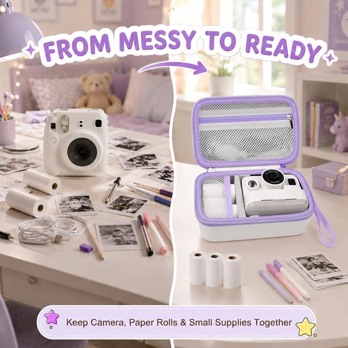 kids Instant Print Camera Case Compatible