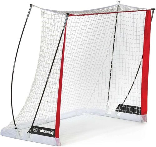 Franklin Sports FiberTech Street Hockey Goal Set - Durable Design for Outdoor Play | Easy Assembly