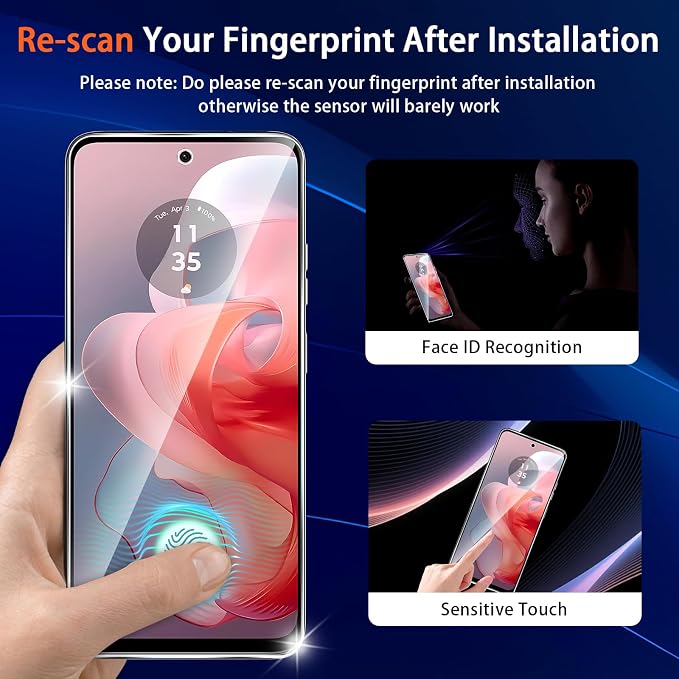 Designed for Motorola Moto G Power 5G 2024 Tempered Glass Screen Protector +