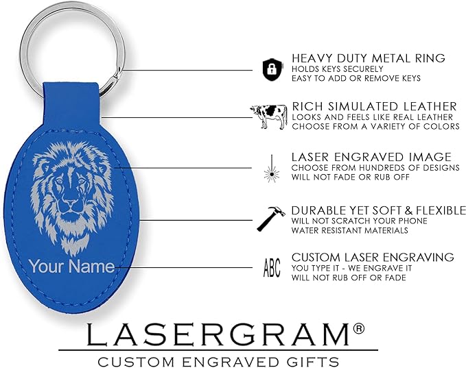 LaserGram Oval Keychain, Water Polo, Personalized Engraving Included