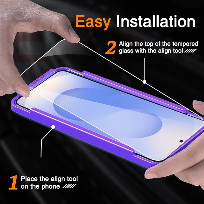 Wiaocit 3 Pack Tempered Glass Screen Protector