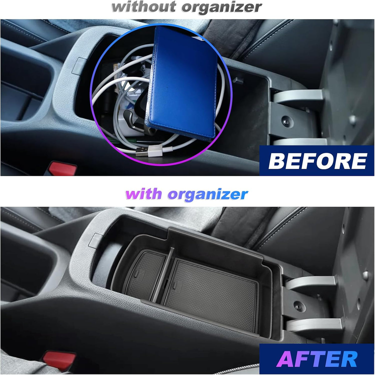 SXCY Fit for 2024 2025 2026 Buick Envista Center Console Organizer(black)