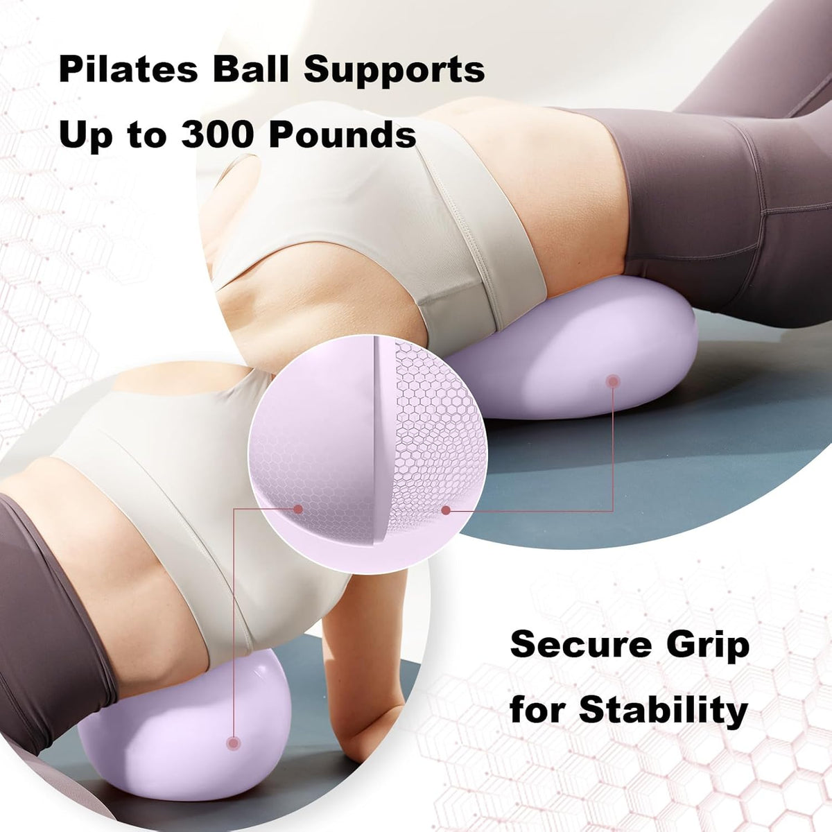 Skiennix Exercise Ball - 9 Inch Anti-Burst Pilates & Yoga Ball for Fitness & Therapy