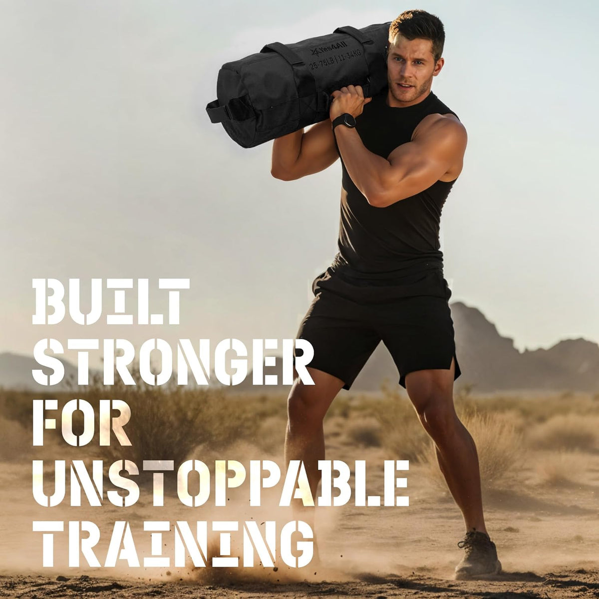Yes4All Sandbags - Adjustable Weight Training Sand Bags with Handles | Multiple Sizes 5-200lbs
