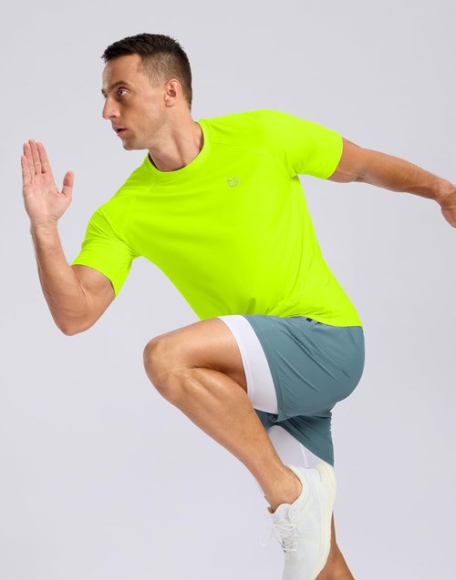 G Gradual Men's Athletic Workout T-Shirts - Moisture-Wicking Cooling Performance Tee for Gym & Running