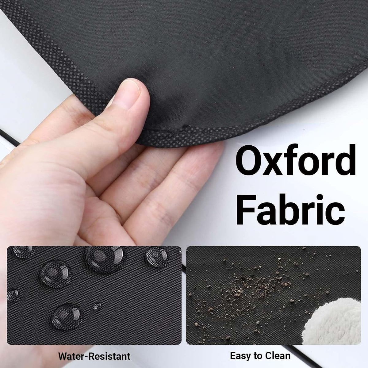Exterior Car Windshield Cover, Oxford Fabric All Weather Windshield Snow Shield for Windshield & Mirrors, Blocks Snow Ice Frost, Anti-Theft Door Flap, Fits SUV Sedan Truck (69"x42")