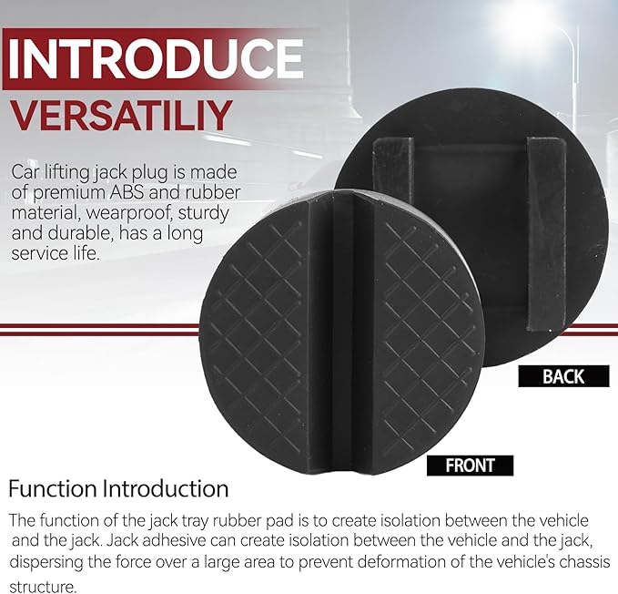 Unique Design Universal Car Jack Stand Support Pad Floor Lifting Slotted Frame Rail Protector Guard Pinch Weld Protector Rubber