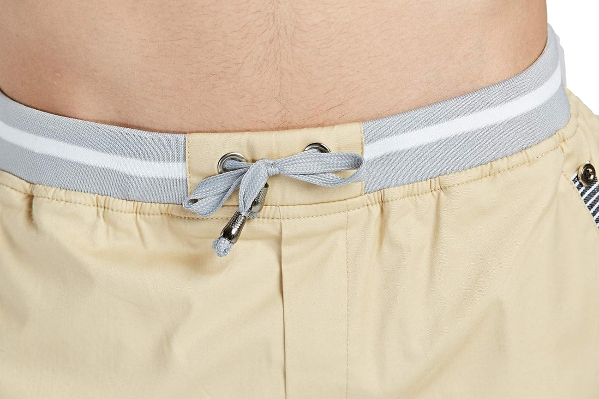 Tansozer Men's Casual Beach Shorts - Classic Fit with Drawstring, Elastic Waist & Pockets