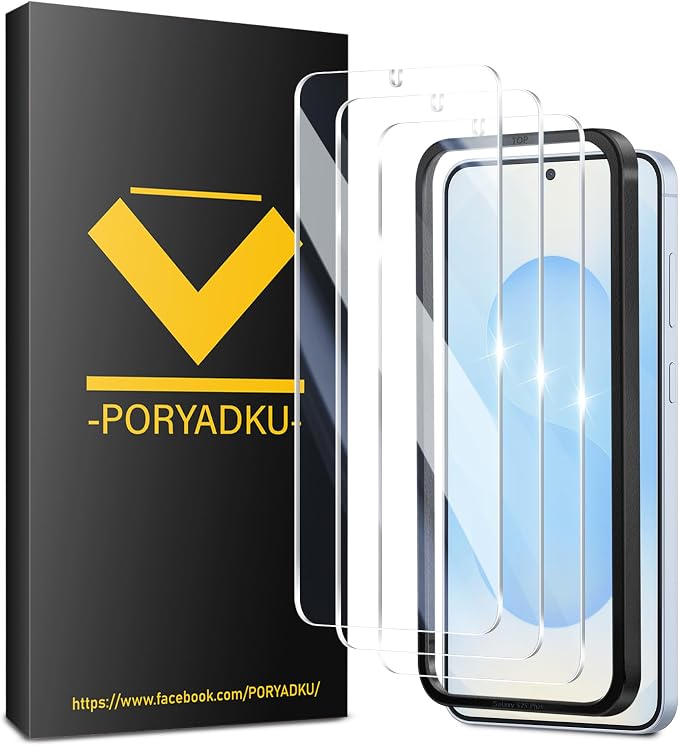 V-PORYADKU 3 Pack for Samsung Galaxy S25 Plus Screen Protector, 9H Tempered