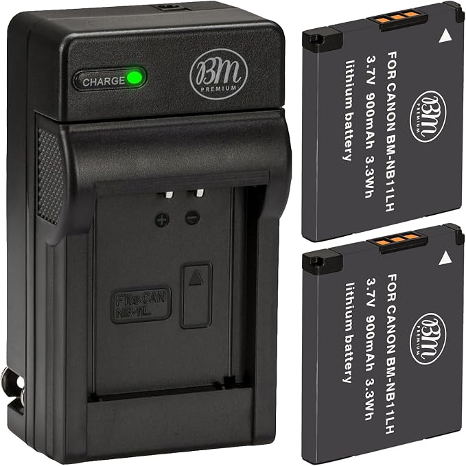 BM 2 NB-11LH Batteries and Charger