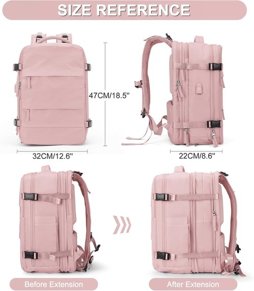 Coofay Expandable Travel Backpack - Airline Approved Waterproof Design | Versatile Carry-On for Men & Women