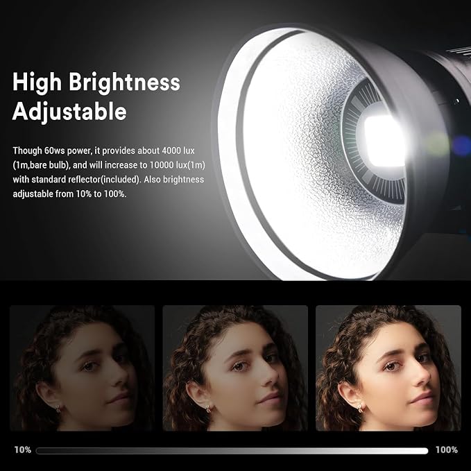 Godox SL-60W SL60W Daylight Led Video Light, 5600K Bright Studio Led Light