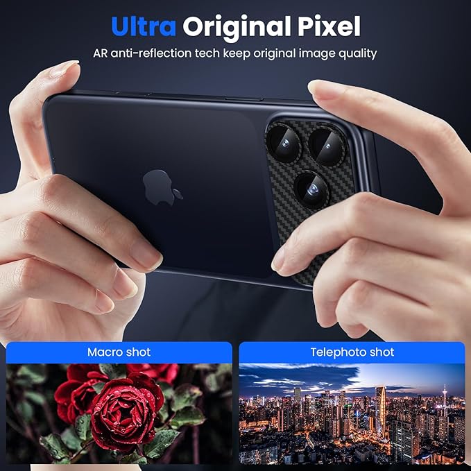 WSKEN for iPhone 17 Pro Max Camera Lens Protector, Metal Aluminum Alloy