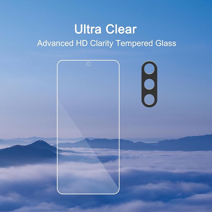 Ailun Glass Screen Protector for Galaxy S25+ / S25 Plus 3Pack+3Pack Camera Lens