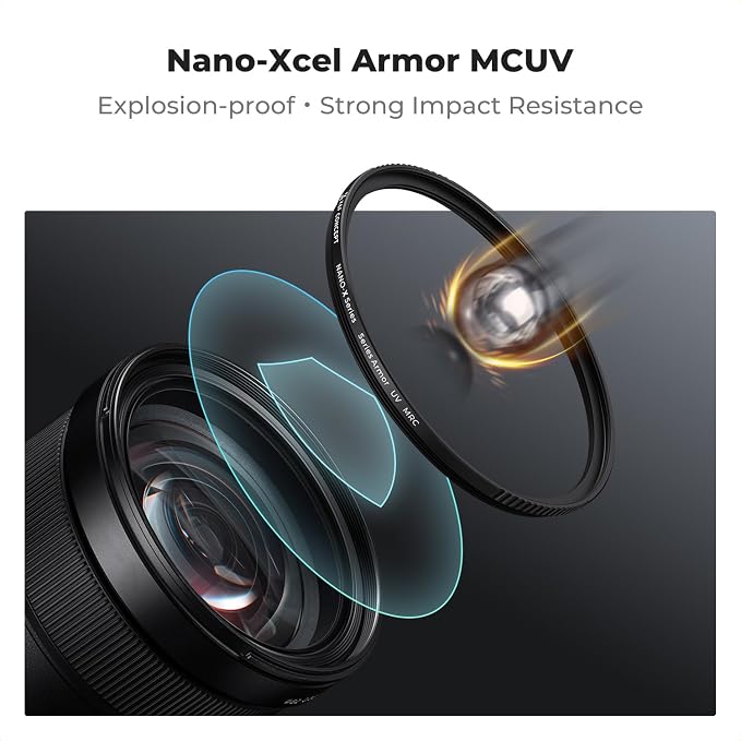 K&F CONCEPT 52mm Explosive-Proof MCUV Lens Protection Filter 28 Multi-Layer