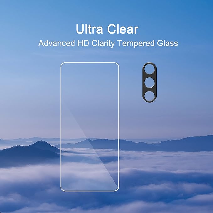 Ailun Screen Protector for Galaxy S23 FE 3Pack + 3Pack Camera Lens Tempered