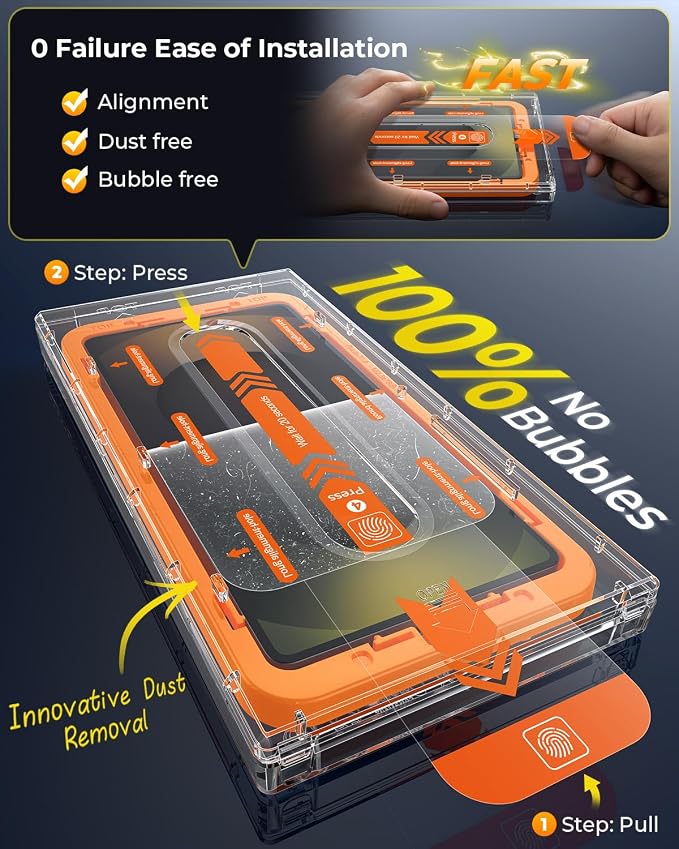 MRGLAS 2+2 Packs for Samsung Galaxy S25 Ultra Screen Protector 6.9''