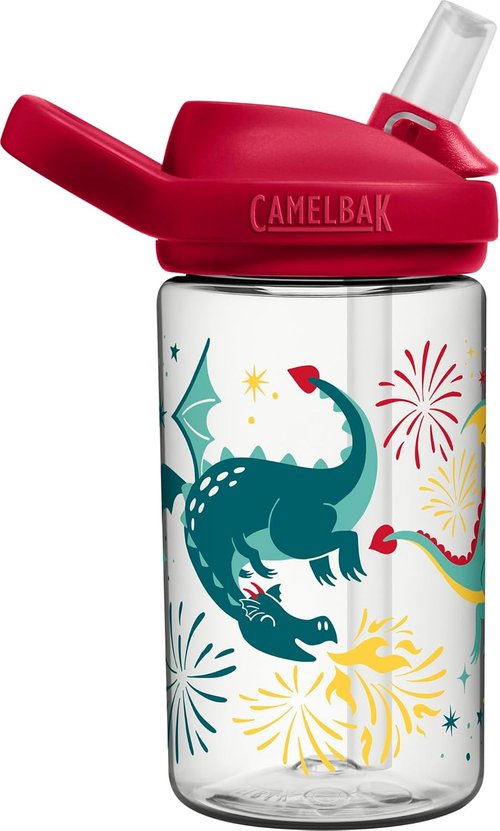CamelBak Eddy+ Kids Water Bottle - Bite Valve Straw, Eco-Friendly Tritan Renew, 12 oz.