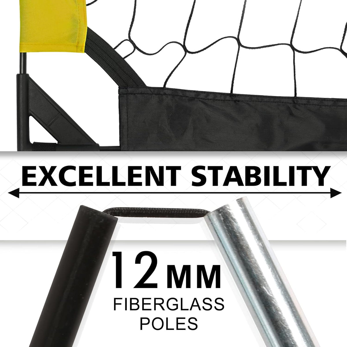 Skiennix Kid Soccer Goals - Portable Large Pop-Up Soccer Nets with Carry Bag for Indoor/Outdoor Use