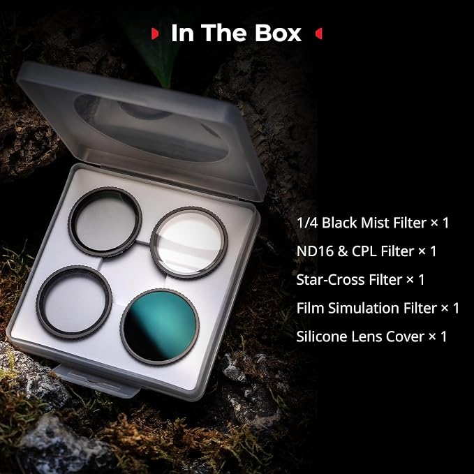 SmallRig Filter Kit for DJI Osmo Action 5 Pro/4, 5-in-1 Lens Filter Set