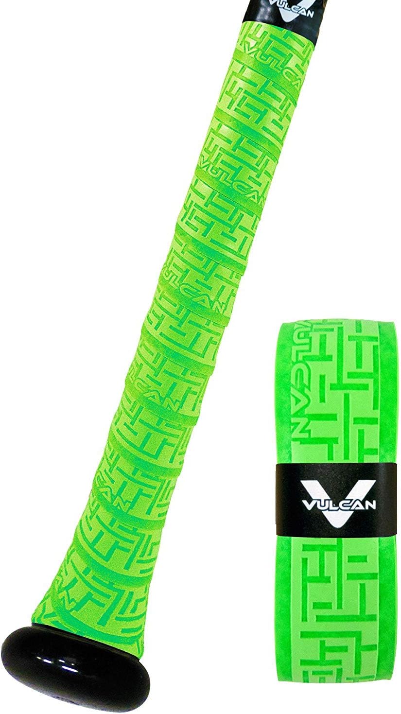 Vulcan Bat Grip - 0.50mm, 1.00mm & 1.75mm Sizes | Baseball & Softball | Vibrant Colors Available