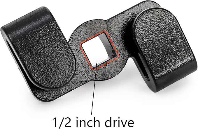 Hedume 3 Pack Universal Wrench Extender Adapter for 1/2 Inch Drive Breaker Bars/21 mm Hex Drive, Wrench Extension Tool for Cheater Bar, Extend Wrenches Tool to Leverage over Stubborn Nuts, Bolts