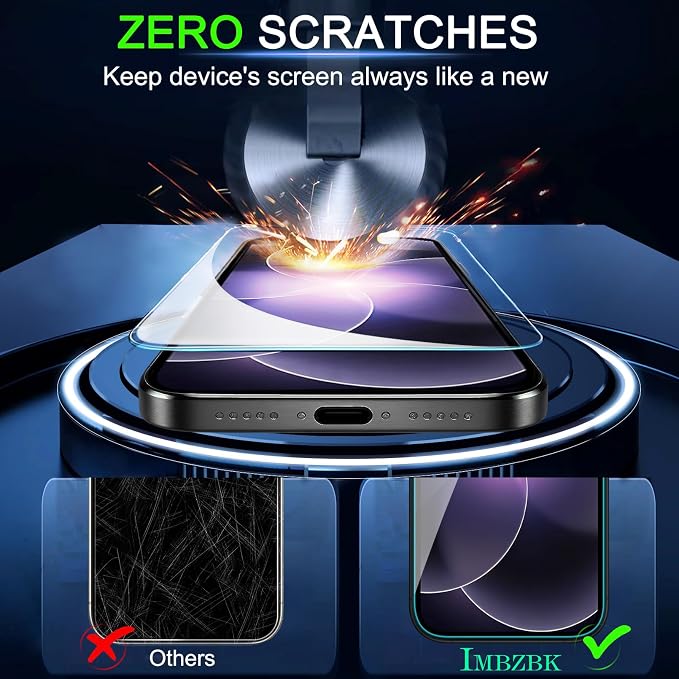 IMBZBK 3 Pack Screen Protector for iPhone 17e / iPhone 16e Accessories