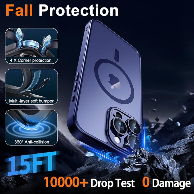 for iPhone 14 Pro Case with Privacy Screen Protector and Camera Protection