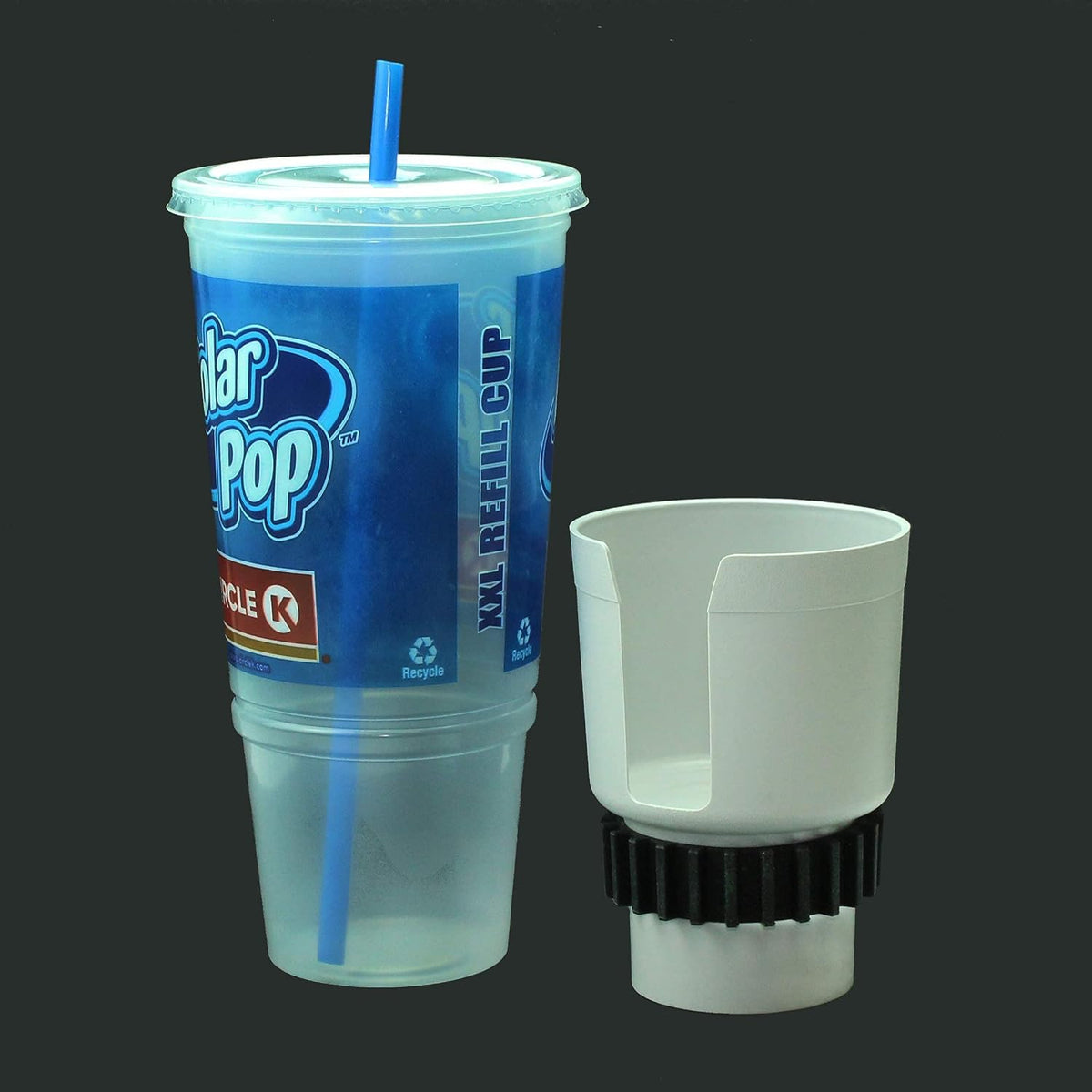 Gadjit Cup Keeper 2.0 (2 PK) Cup Holder Adapter w/Beverage Band Expander fits into car Cup Holders 2.5-3" Wide for Hydro Flasks Yeti Tumbler 20-30 oz, Coffee & Travel Mugs up to 3.25" diameters (Tan)