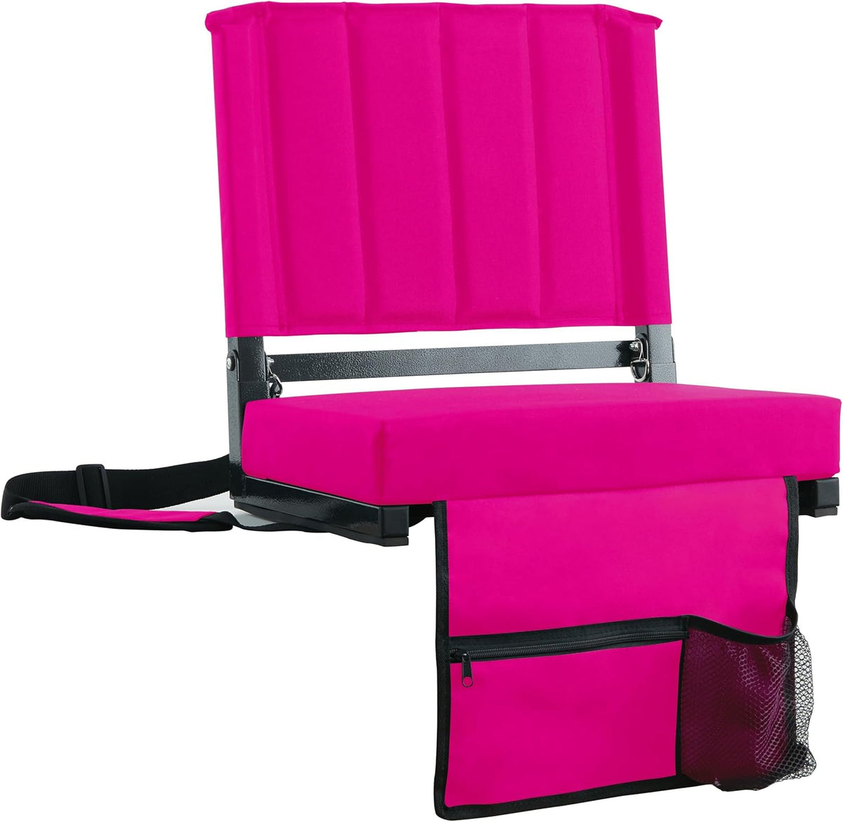 Sport Beats Stadium Seats - Comfortable Bleacher Chairs with Back Support & Thick Padding | Pink, 1pc Regular - 17" W x 12" D x 16.5" H