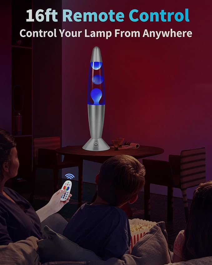 17 Colors Changing LED Liquid Motion Lamps with Remote - 13.5 Inch Liquid Night Light for Adults Teens, Relaxing Ambient Lighting for Home Décor, Valentine's Day Party Christmas Gifts for Women Men