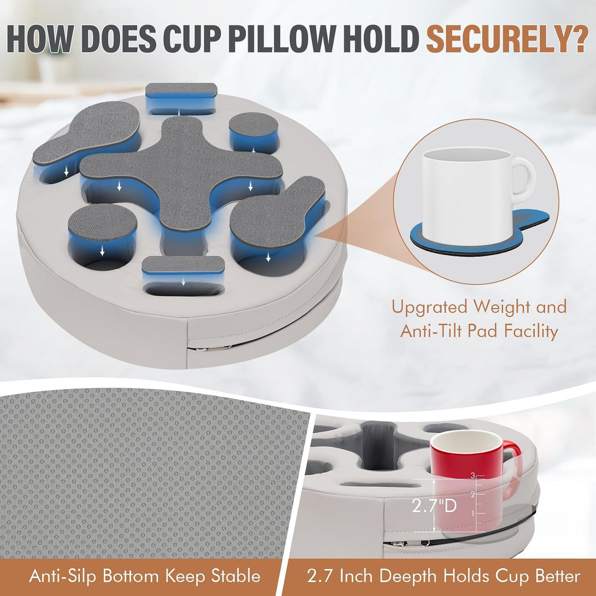 INNO STAGE Couch Cup Holder Pillow Sofa Caddy Buddy