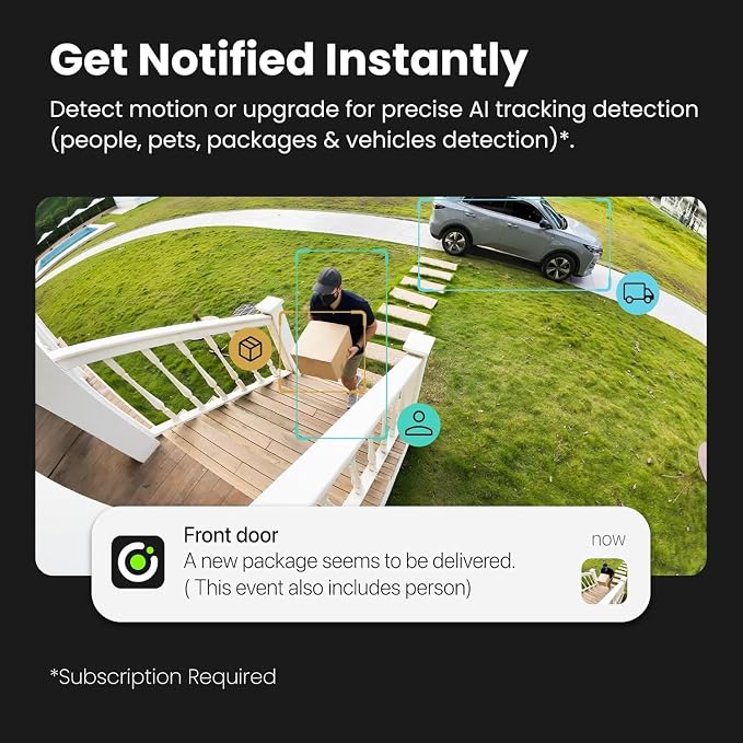 Kiwibit Security Cameras Wireless Outdoor, 2K Outside Camera