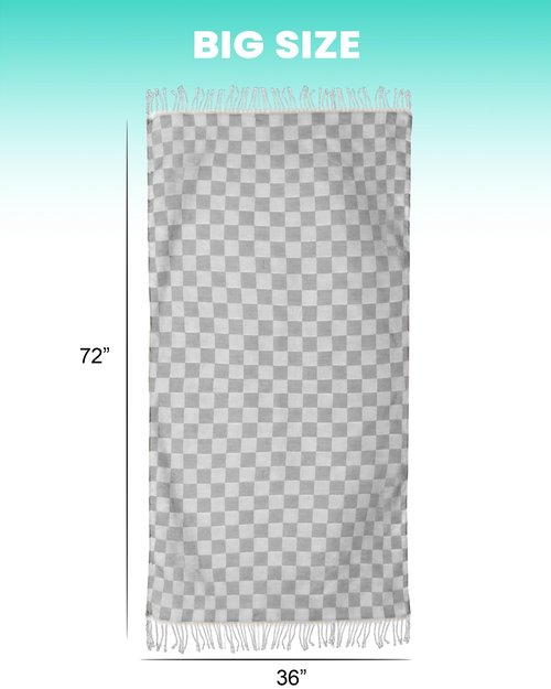 2 Packs Checkered Plaid Yoga Gym Turkish Towel for Spa Bath Beach Blanket Quick Dry Lightweight Absorbent Gym Gear Essentials Running Accessories Excise Must Haves Workout Stuff Walking Gadgets