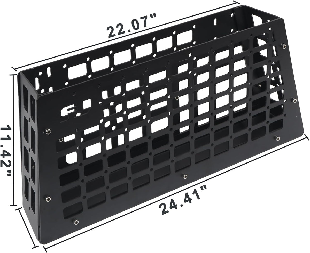 HIGH FLYING for Toyota FJ Cruiser (XJ10) 2007-2022 MOLLE Panel Storage Basket Trunk Shelf Organizer Interior Rear Cargo Racks Holder (Driver Side Storage Box)