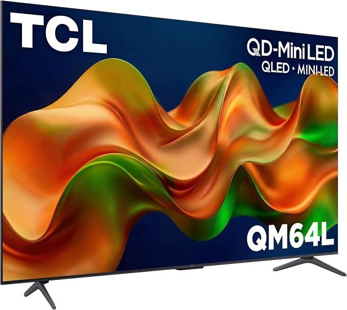 TCL 85 Inch Class QM64L Series | Mini LED QLED 4K HDR Smart Fire TV | 85QM64L, 2026 | 120Hz-144Hz High Brightness, Dolby Vision Atmos, Alexa+ Voice Remote AI Streaming Television | Amazon Exclusive