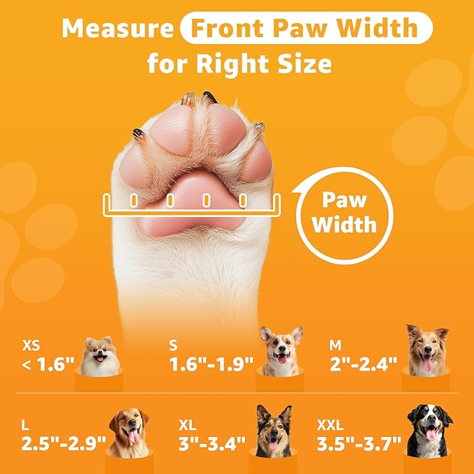LOOBANI Dog Socks to Prevent Licking Paws - Dog Socks for Hardwood Floors Anti Slip for Traction Control - Dog Grippy Socks for Senior Dog Small Medium Large Dogs on Tile Floors, Red XL