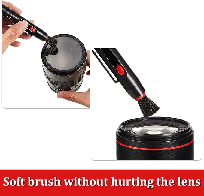 3 Pieces Multifunction Lens Cleaning Pen Brush Lens Brush