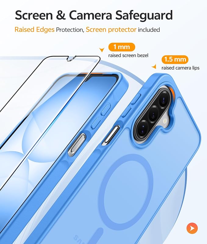 FNTCASE for Galaxy A17/A16 5G Phone Case: for Samsung A17 Cases Matte