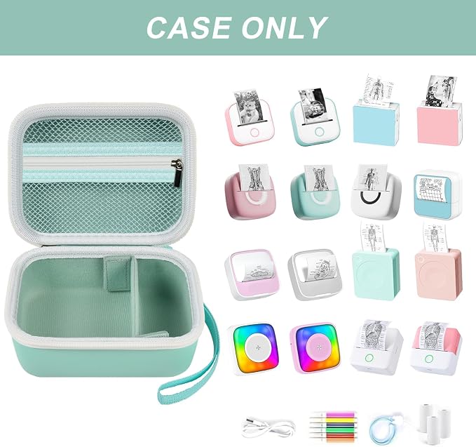 ANKHOH Label Maker Case for Memoking T02/ for Phomemo M02/ M02S/ M02 Pro/ Q30S/
