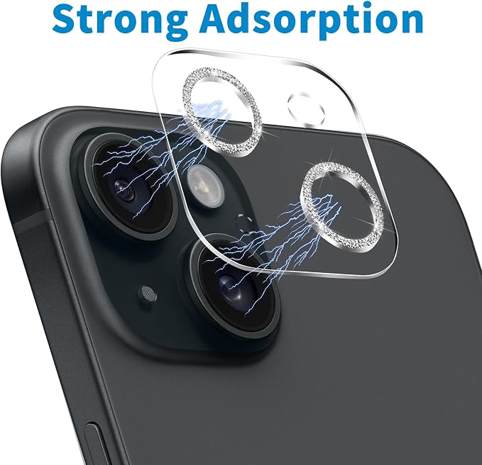 Dengduoduo 3 Pack Tempered Glass Camera Lens Protector