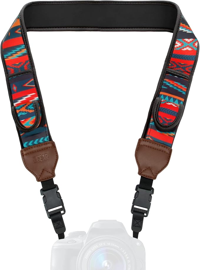 USA Gear TrueSHOT Camera Strap Neoprene Camera Straps