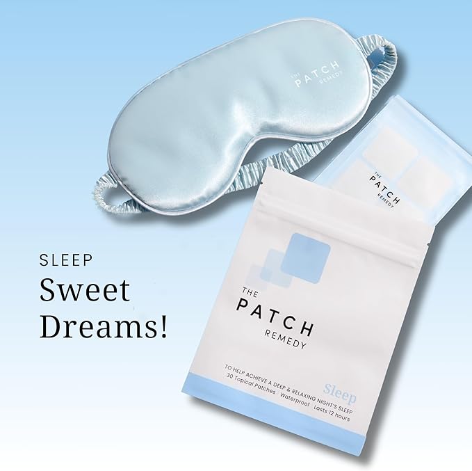 Original Sleep Patches - 30 Topical Sleep Support Patches with Valerian Root Extract, Passionflower, Hops, Magnesium Glycinate Transdermal Skin Stickers