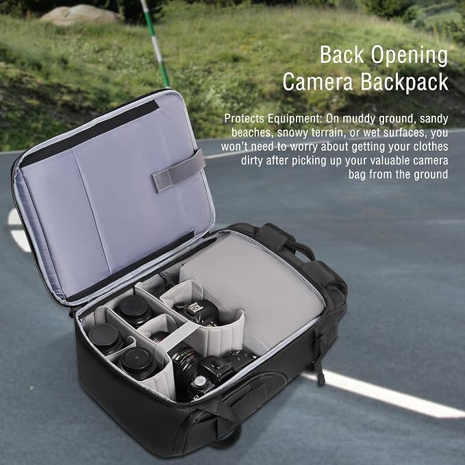 MOSISO Waterproof Camera Backpack, DSLR/SLR/Mirrorless Large Camera Bag