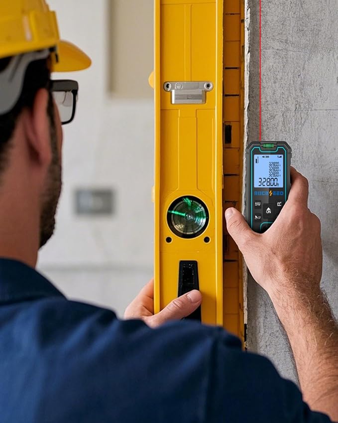 Laser Measure 165 Feet, RockSeed Portable Laser Distance Meter, Digital