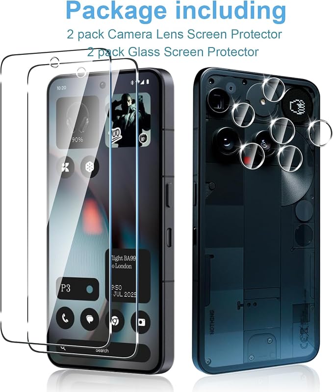 Anoowkoa 2 Pack for Nothing Phone 3 2025 Screen Protector（Not Nothing Phone