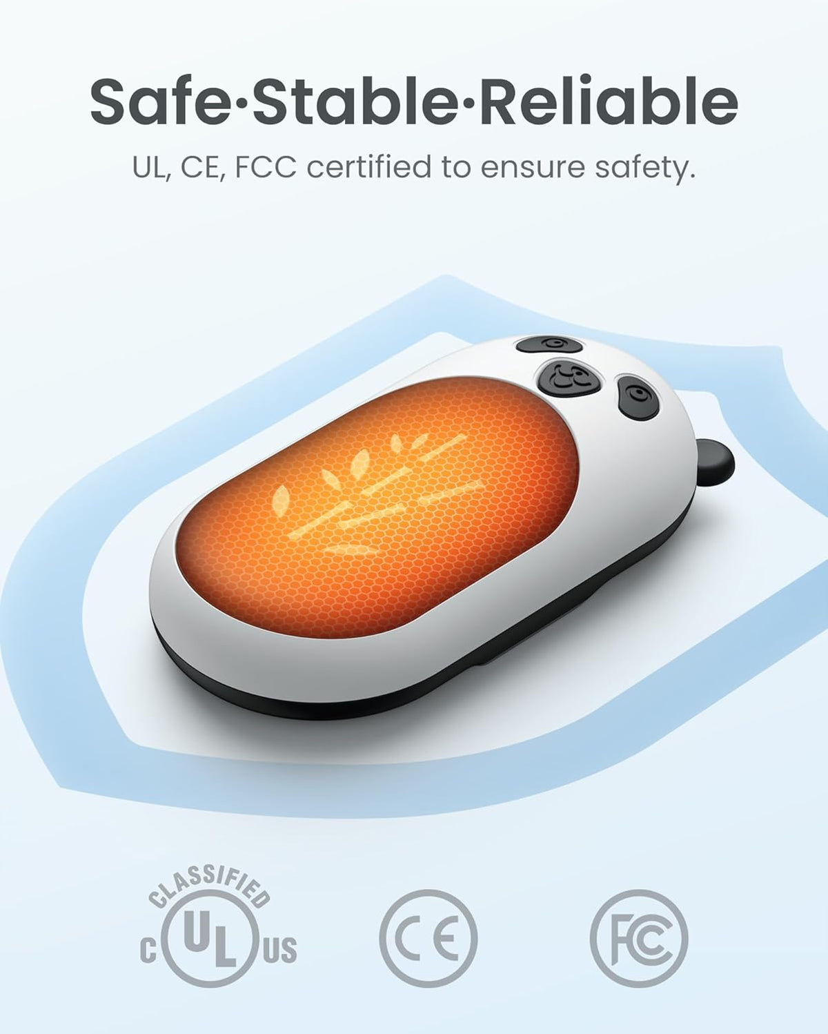 Skiennix Rechargeable Hand Warmers - 6000mAh Portable Electric Heater | 20 Hours of Warmth for Outdoor Adventures