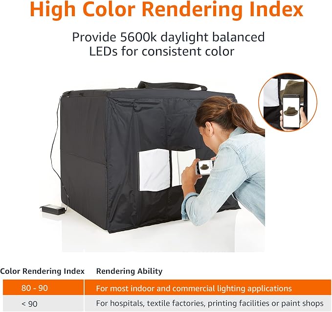 Amazon Basics Portable Foldable Photo Studio Box
